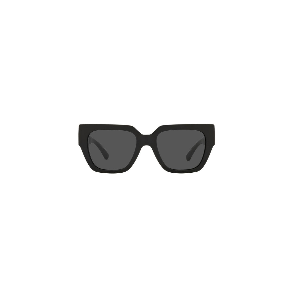 Versace — Lunettes de soleil carrées en acétate noir 53 mm femme