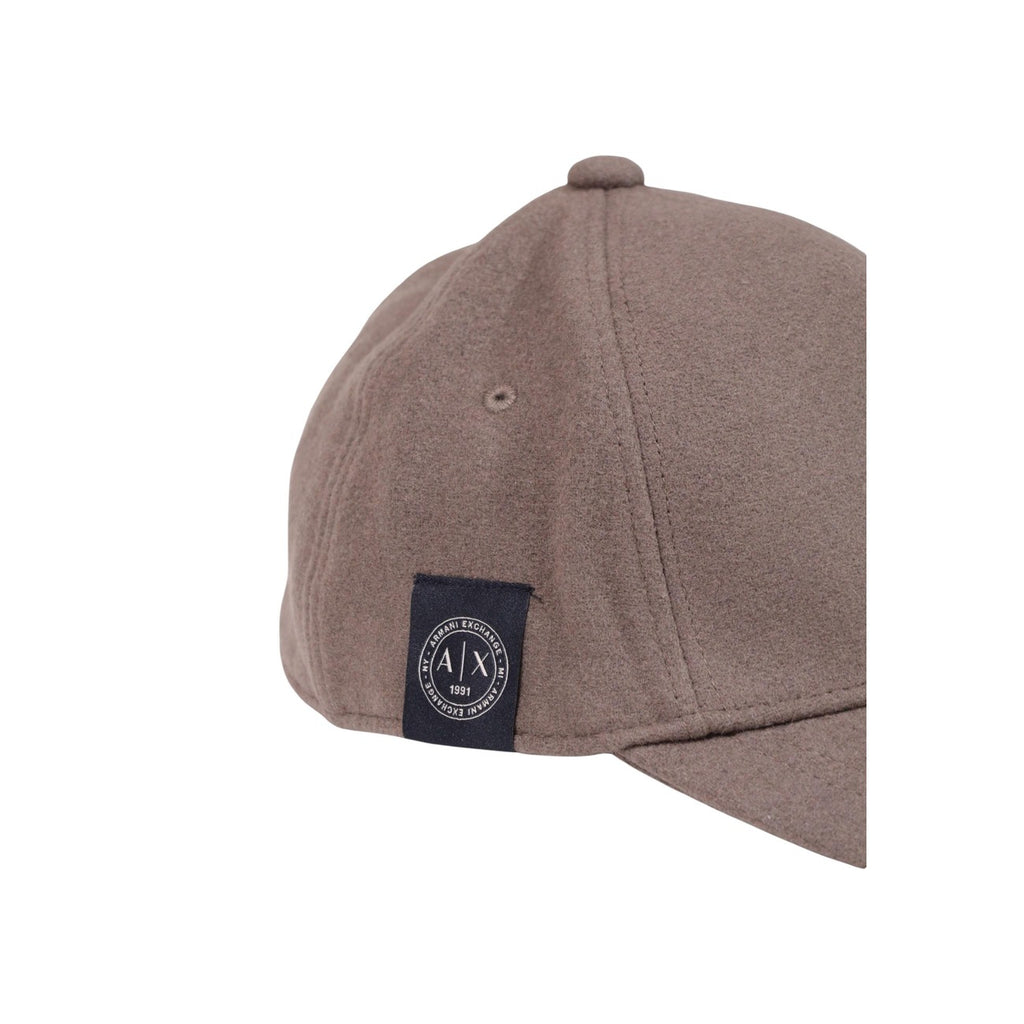 Armani Exchange — Muts van een wolmix voor heren in bruin — afbeelding 4