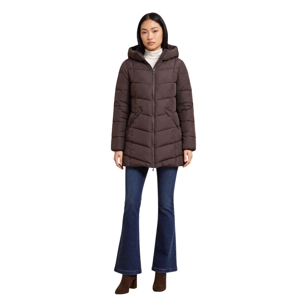 Choral — Veste à capuche marron femme — vue 2