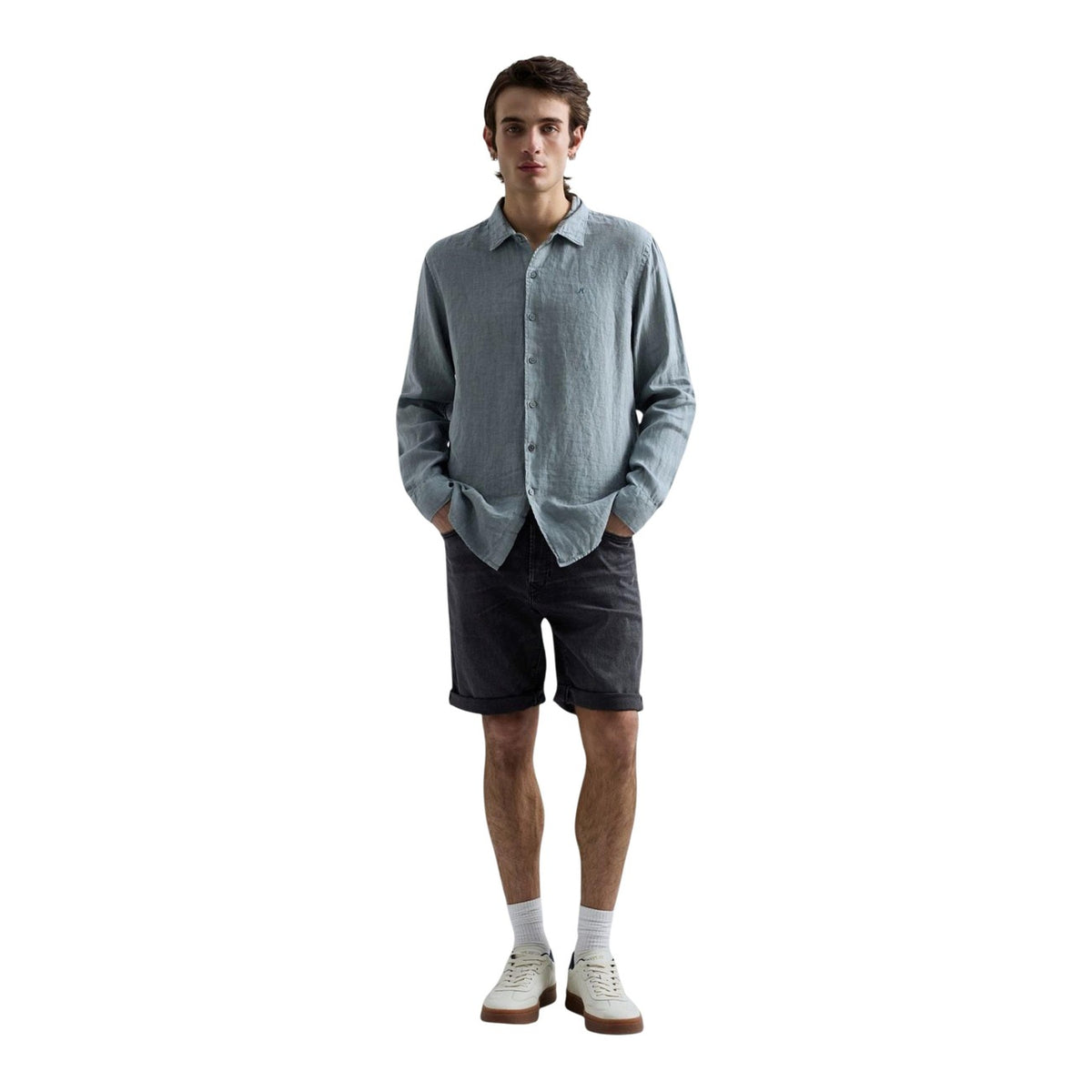 Replay — Bermuda gris homme — vue 5