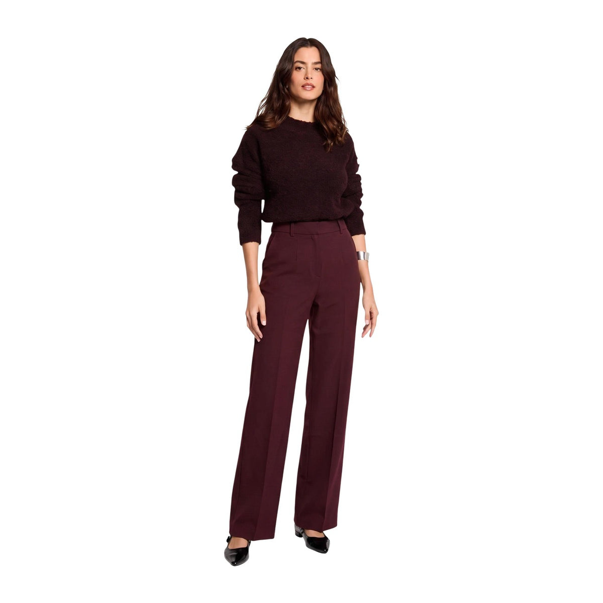 Morgan — Bordeaux pantalon voor dames — afbeelding 2