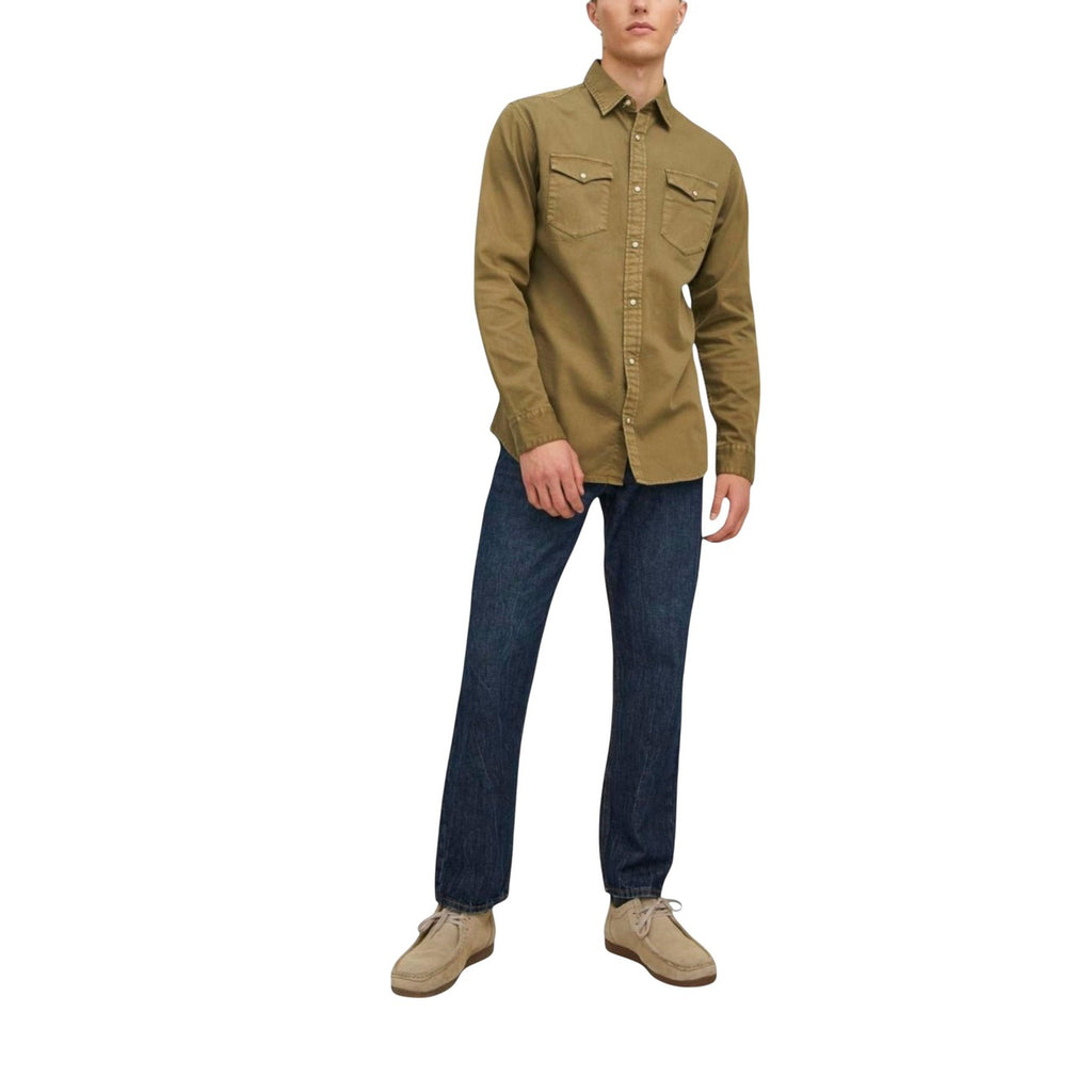 Jack & Jones — Sheridan denim herenoverhemd — groen — afbeelding 3