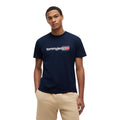 Tommy Jeans — T-shirt bleu en coton bio homme