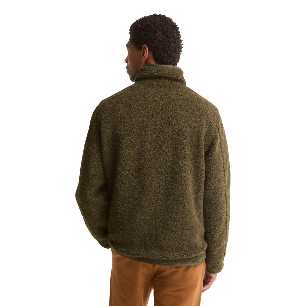 Barbour — Men's green reversible fleece jacket — view 4 — Green