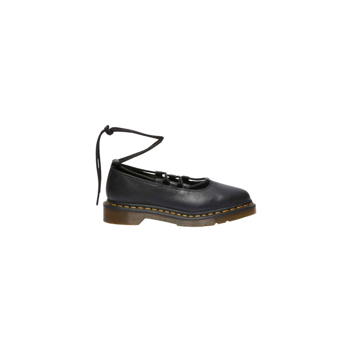 Dr. Martens — Chaussures basses réf. 40683001 en cuir noir femme — vue 4