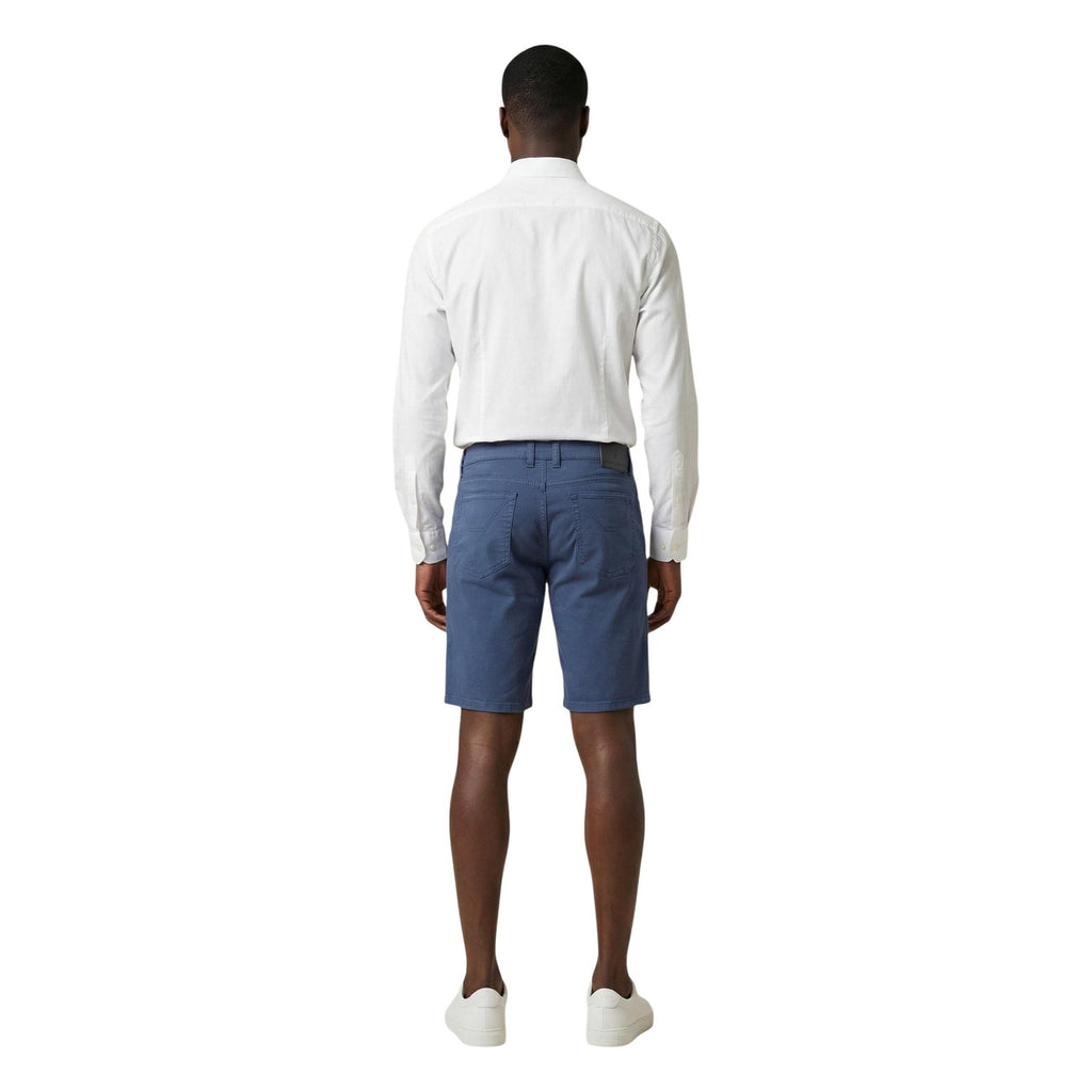 Jeckerson — Bermuda JAYDEN 5 TASCHE TOPPA SLIM bleu homme — vue 3