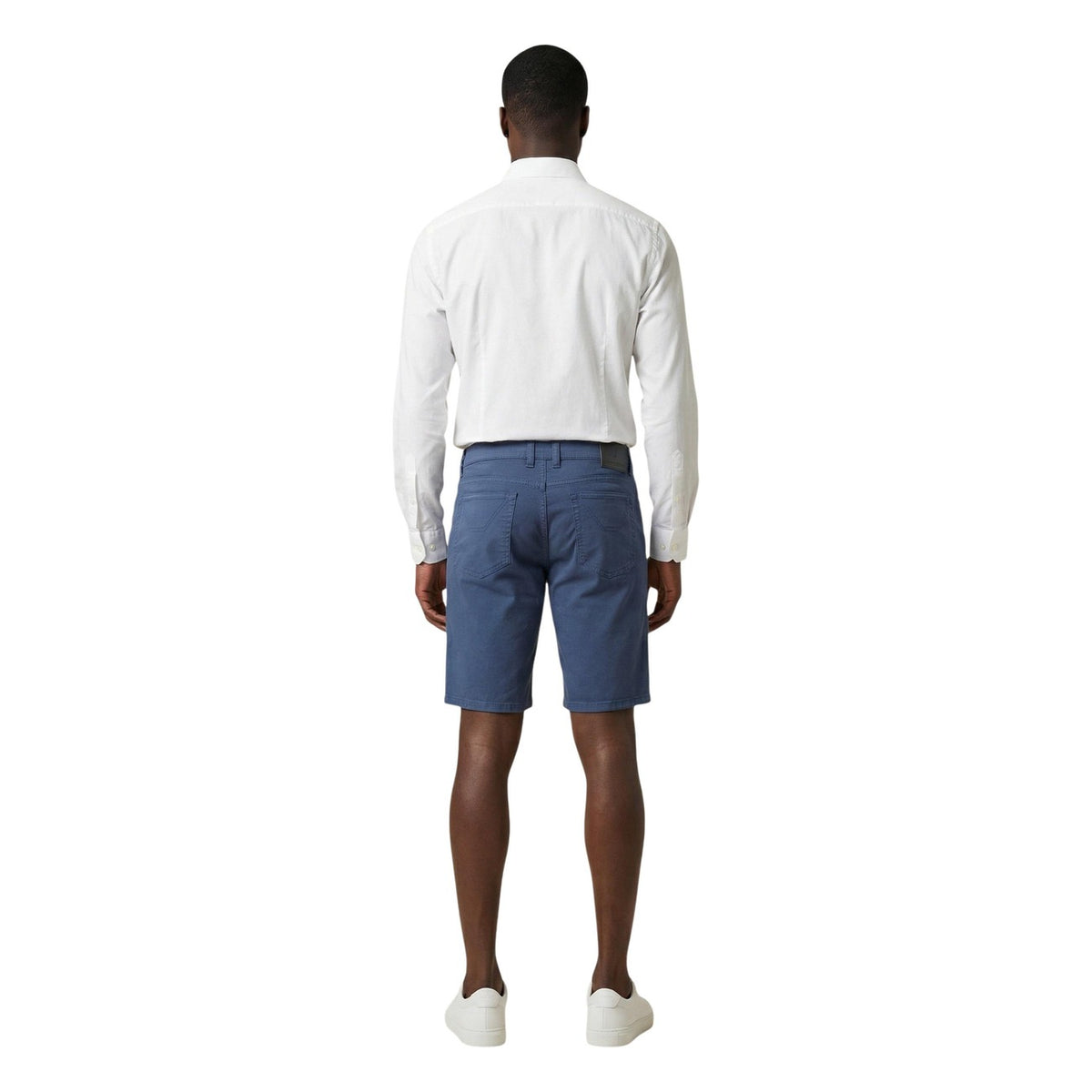 Jeckerson — Bermuda JAYDEN 5 TASCHE TOPPA SLIM bleu homme — vue 3