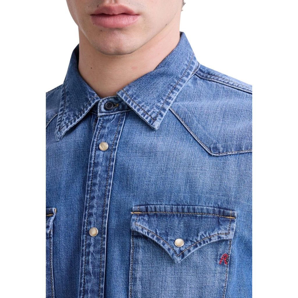 Replay — Chemise bleu clair homme — vue 3