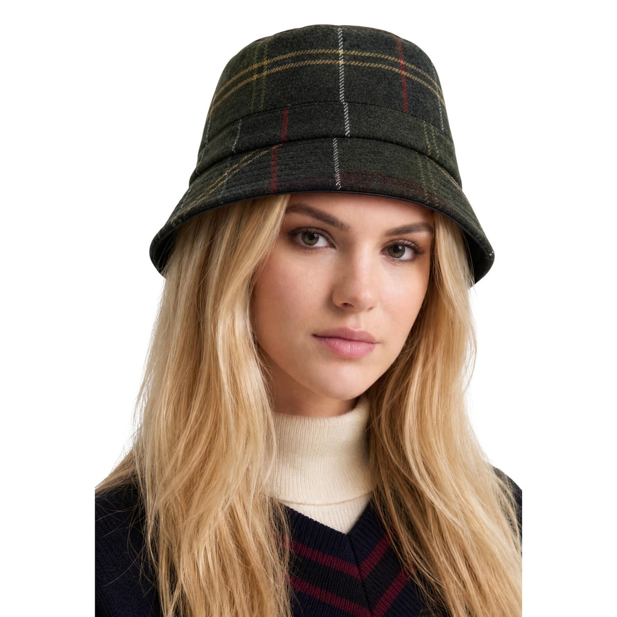 Barbour — Chapeau Heidi Tartan vert femme — vue 3