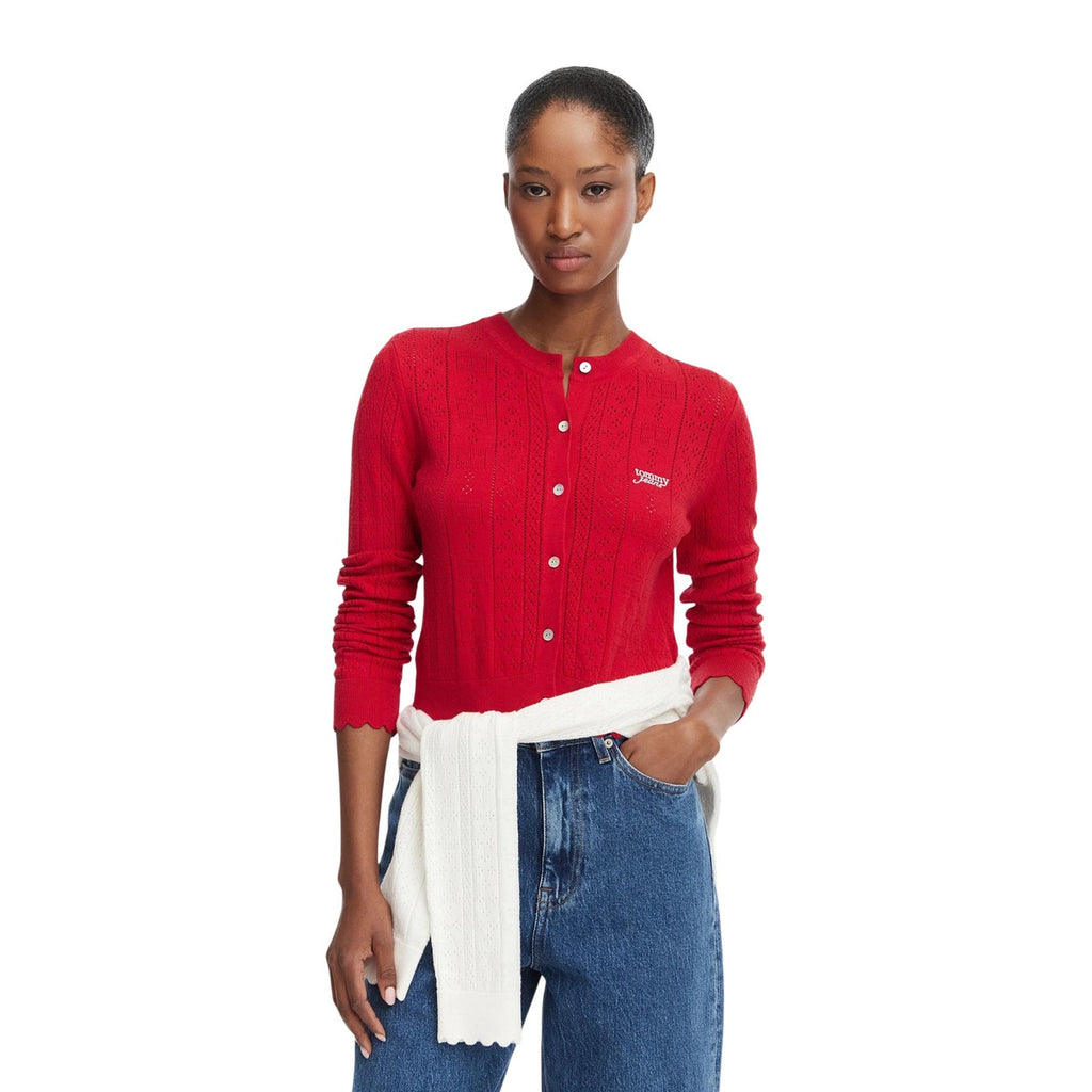 Tommy Jeans — Pull rouge femme