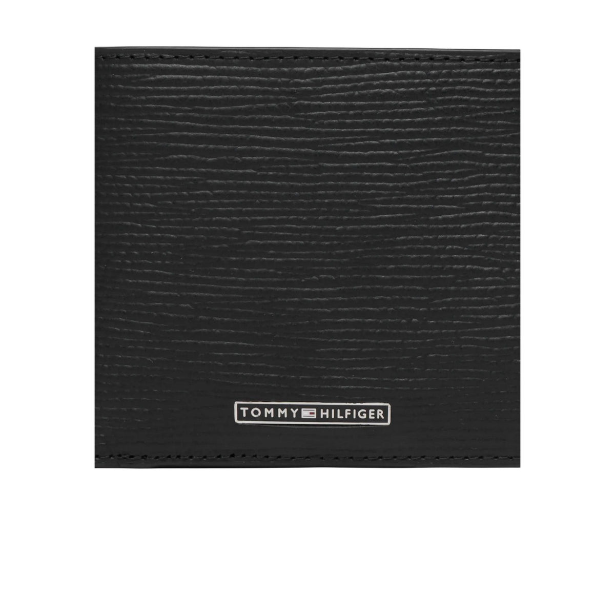 Tommy Hilfiger — Schwarze Business Saffiano Herren-Geldbörse mit Münzfach — Ansicht 4