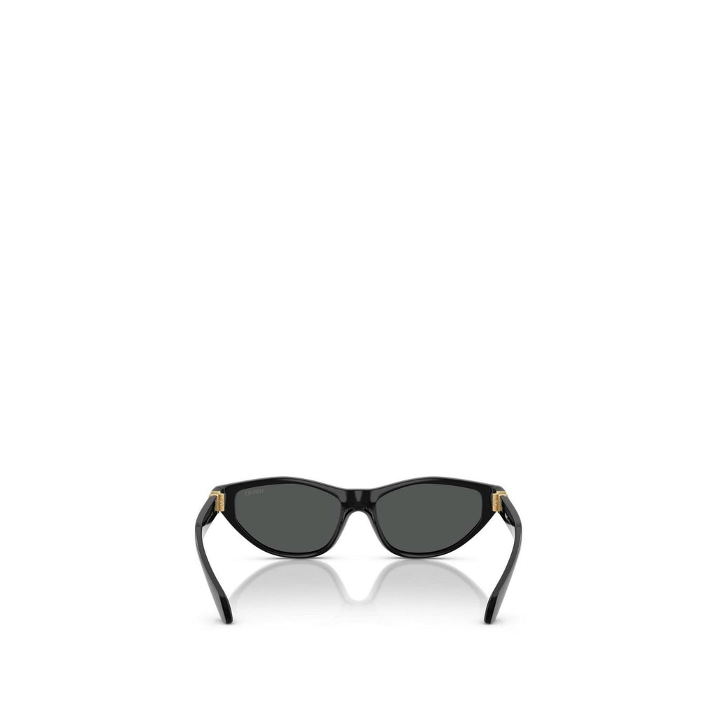 Versace — Women's black acetate cat-eye sunglasses — view 3