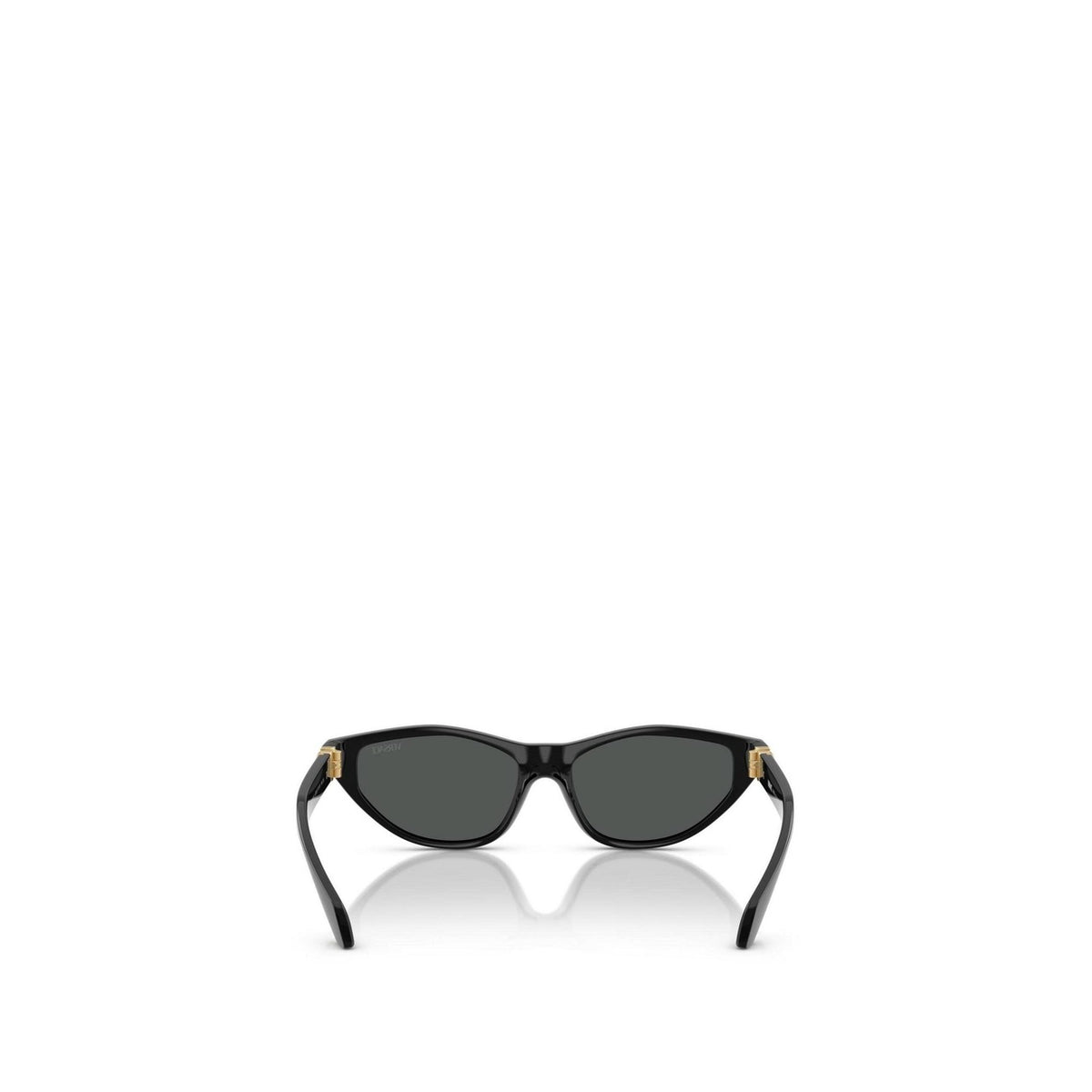 Versace — Lunettes de soleil œil-de-chat en acétate noir femme — vue 3