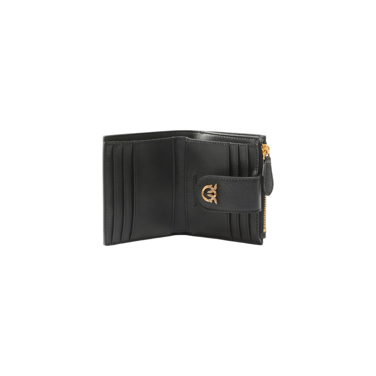 Pinko — Damen-Geldbörse 103610 A0f1 aus schwarzem Leder — Ansicht 3