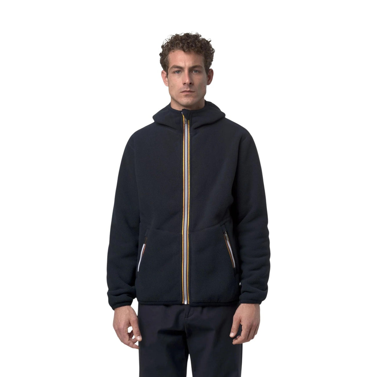 Kway — Veste à capuche JACK SHERPA POLAR DOUBLE bleu homme — vue 3