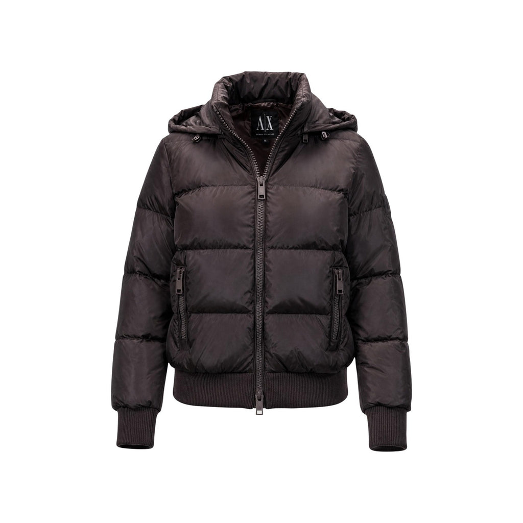 Armani Exchange — Bruine donsjacks voor dames — afbeelding 2