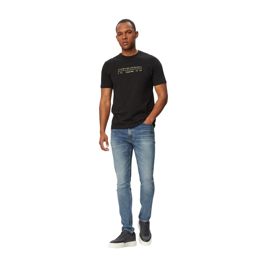 Calvin Klein Jeans — Jean bleu ultra stretch homme — vue 2