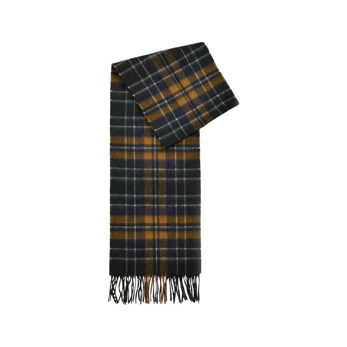 Barbour — Écharpe New Check Tartan homme — Marron tartan