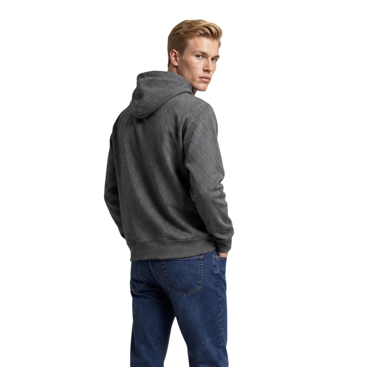Armani Exchange — Herren-Kapuzenpullover XM001225 grün — Ansicht 3