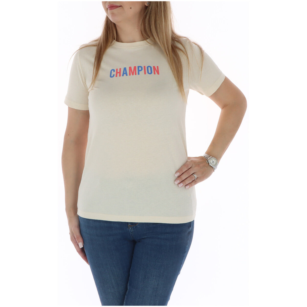 Champion — Bedrucktes T-Shirt für Damen 115993