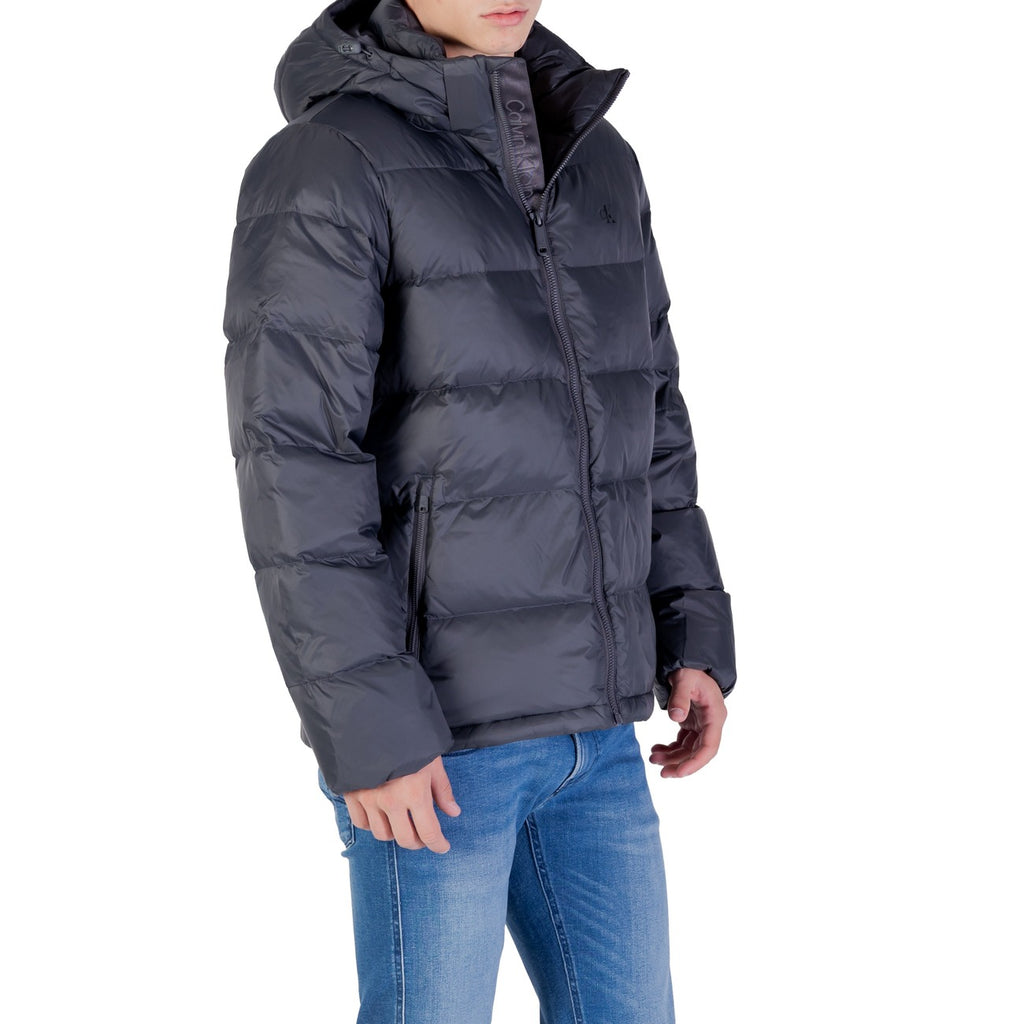 Calvin Klein Jeans — Hooded down jacket LV04RC518G Black for men — view 4