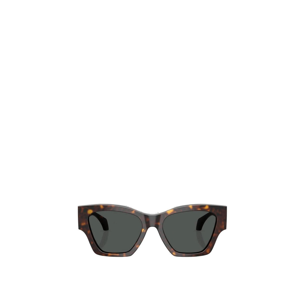 Versace — Quadratische Sonnenbrille aus braunem Acetat für Damen — Ansicht 5