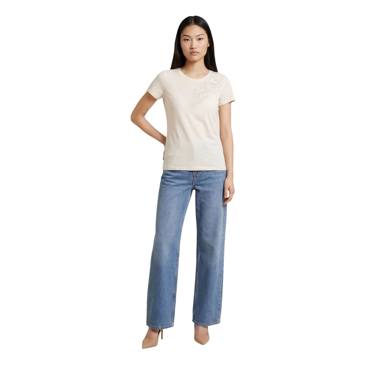 Liu Jo — Beige t-shirt ref. TA6155 JS923 woman — view 5