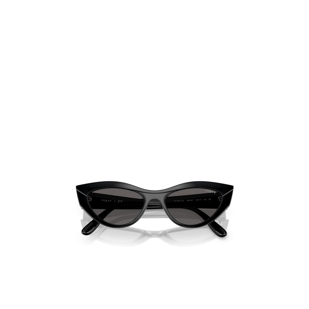 Vogue Eyewear — Lunettes de soleil œil-de-chat noires 52 mm femme — vue 3