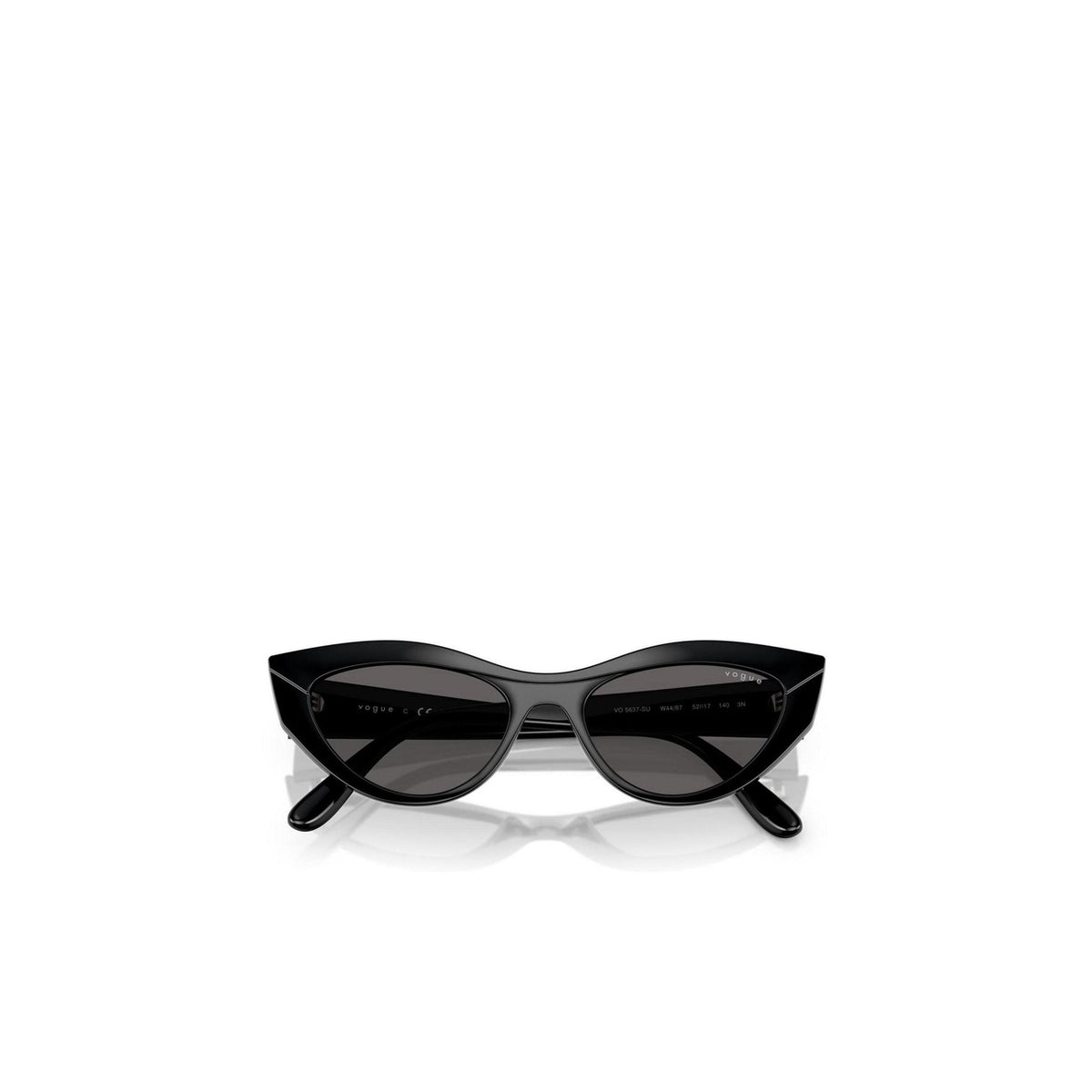 Vogue Eyewear — Lunettes de soleil œil-de-chat noires 52 mm femme — vue 3
