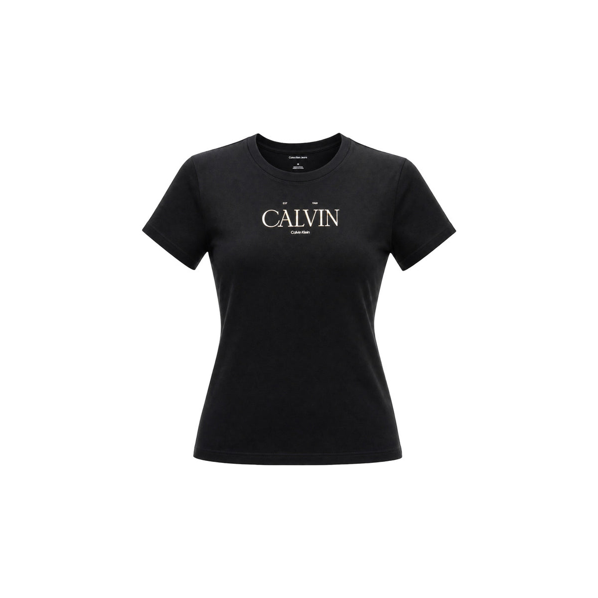 Calvin Klein Jeans — Women’s black printed t-shirt — view 2