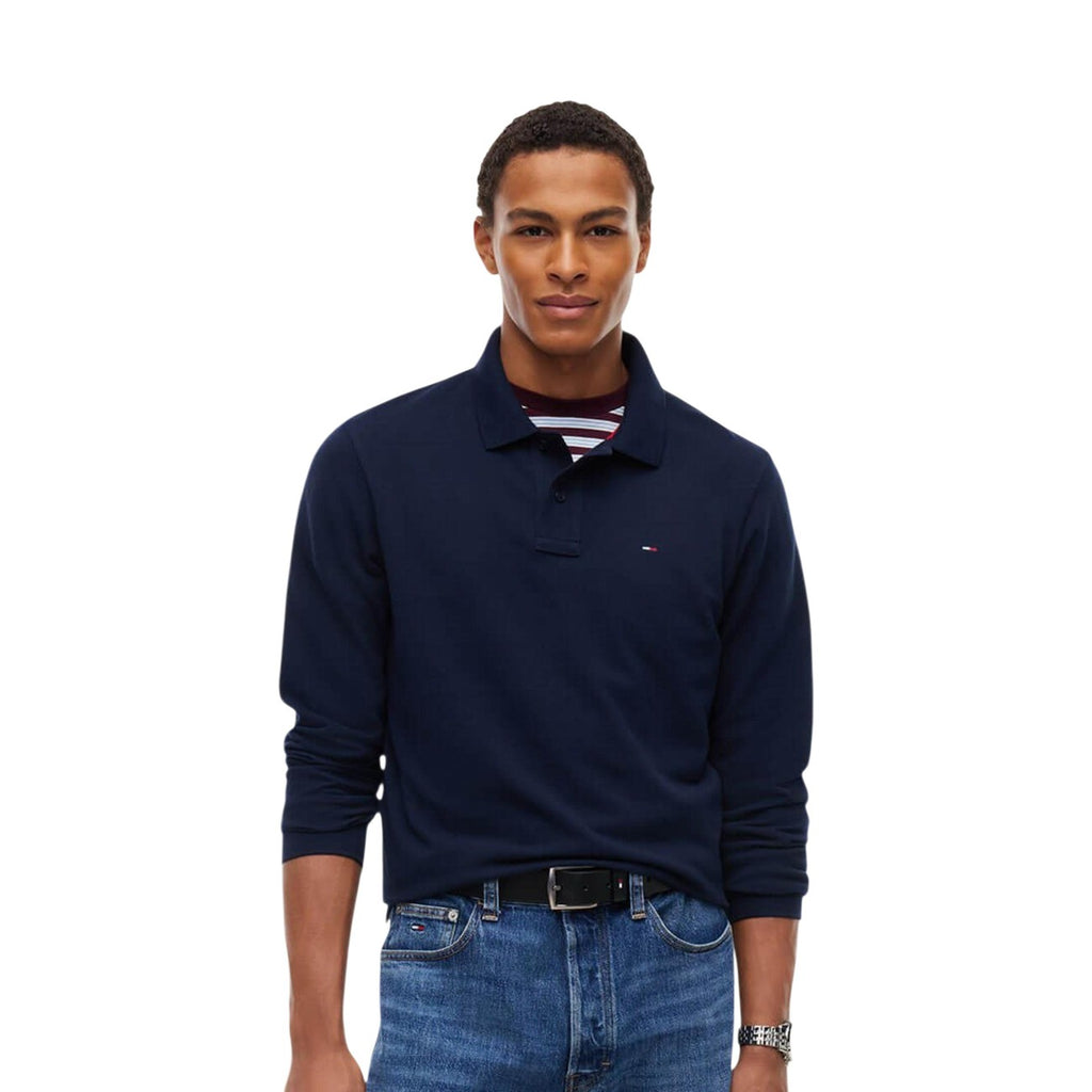 Tommy Jeans — Polo bleu en coton bio homme