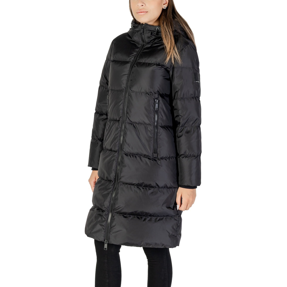 Armani Exchange — Doudoune longue XW000251 noire femme — vue 4