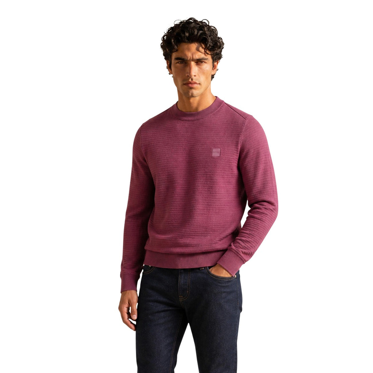 BOSS — Pull Anion_S coton-cachemire homme — vue 6