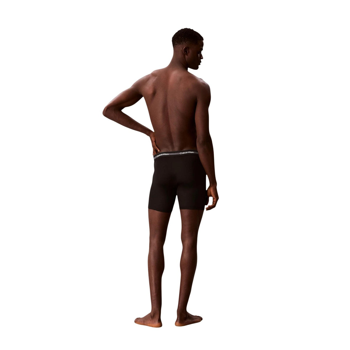 Calvin Klein Underwear — Pack of 3 men's black long boxers — view 5