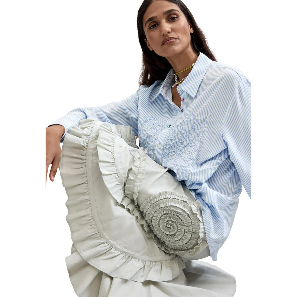 Desigual — Lichtblauw dameshemd Danubio — afbeelding 5
