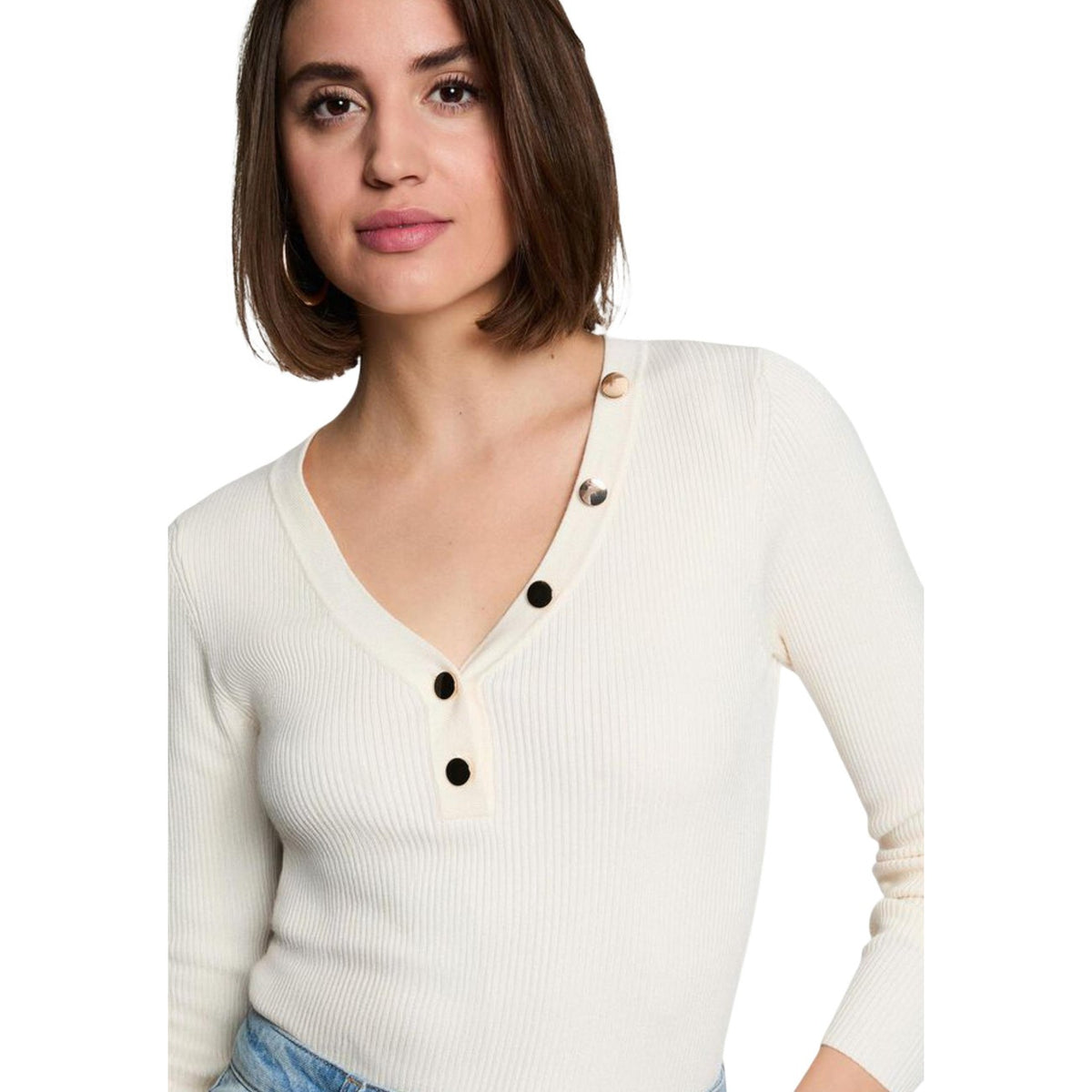 Morgan — Beiger Damen-Pullover — Ansicht 2