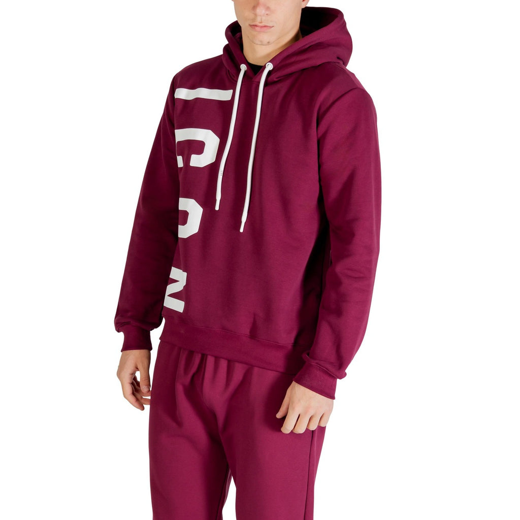 Icon — Herenhoodie ICUF2W6F003 bordeaux — afbeelding 3