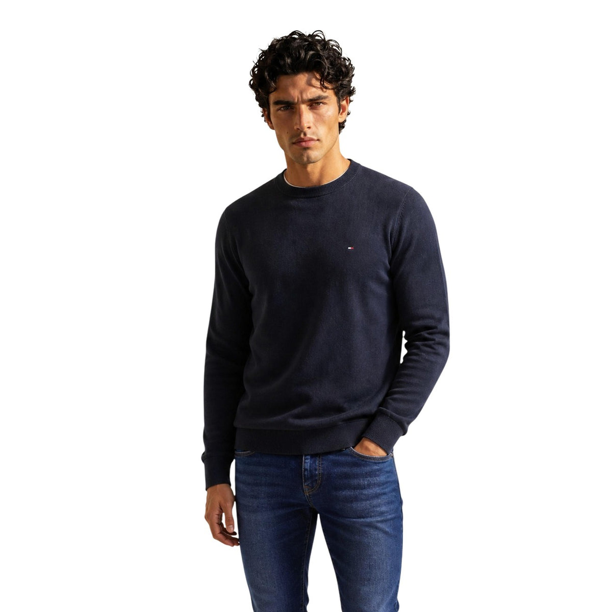 Tommy Hilfiger — Pull coton-cachemire Pima homme