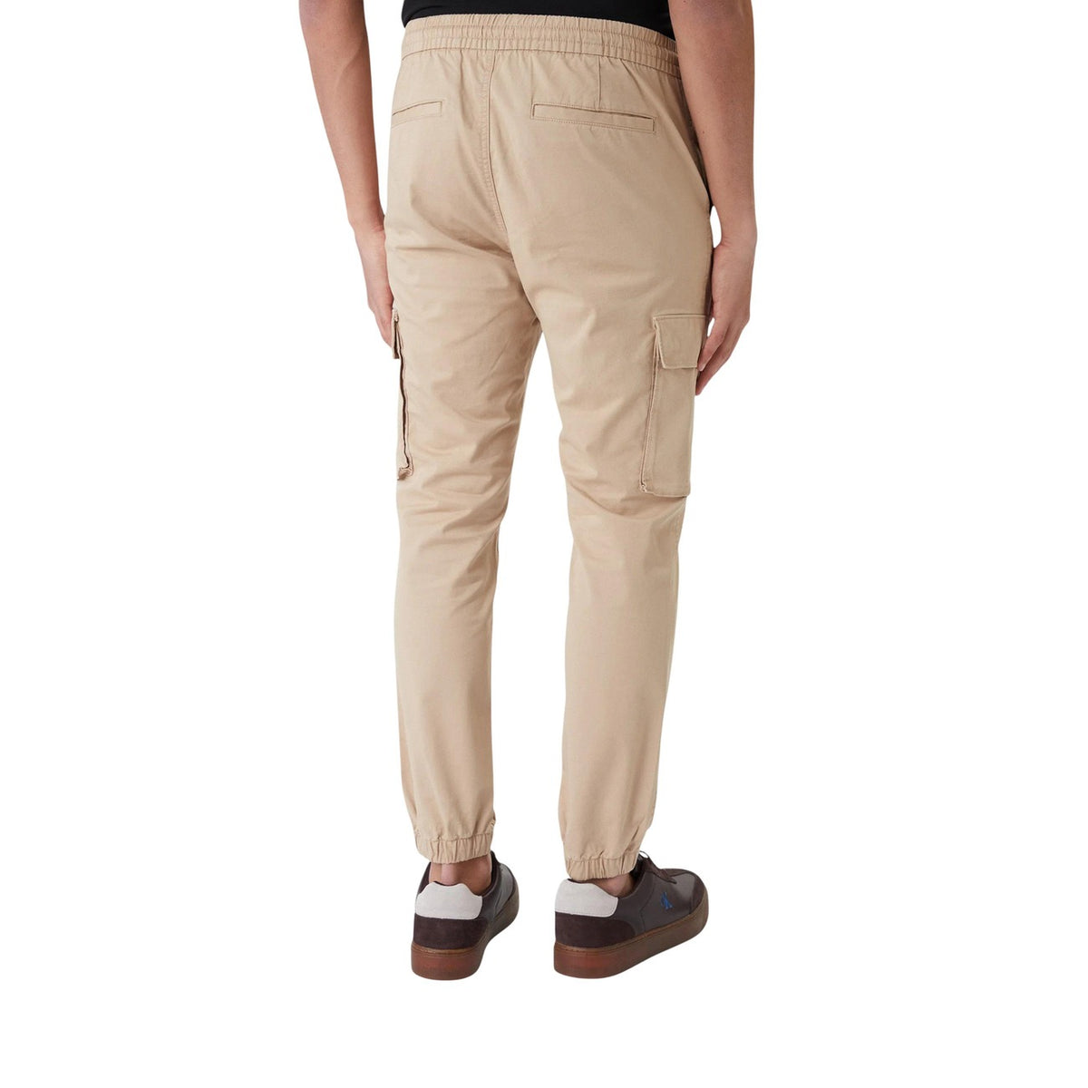 Calvin Klein Jeans — Pantalon LV04RD608G beige stretch homme — vue 4