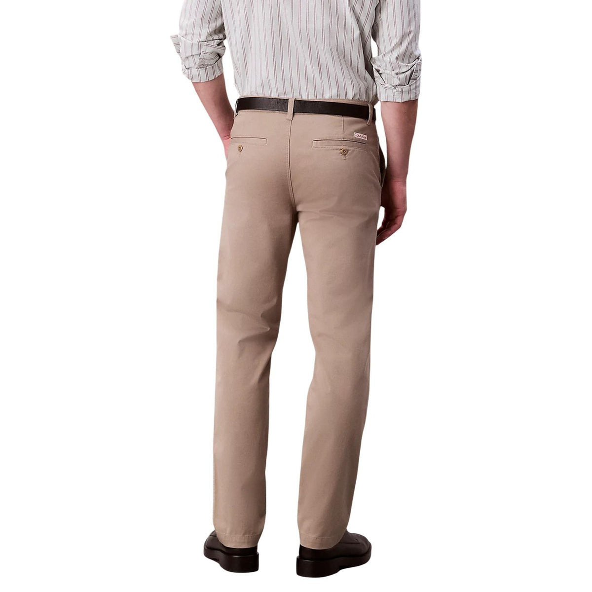 Calvin Klein Jeans — Pantalon LV040EM628 beige stretch homme — vue 2