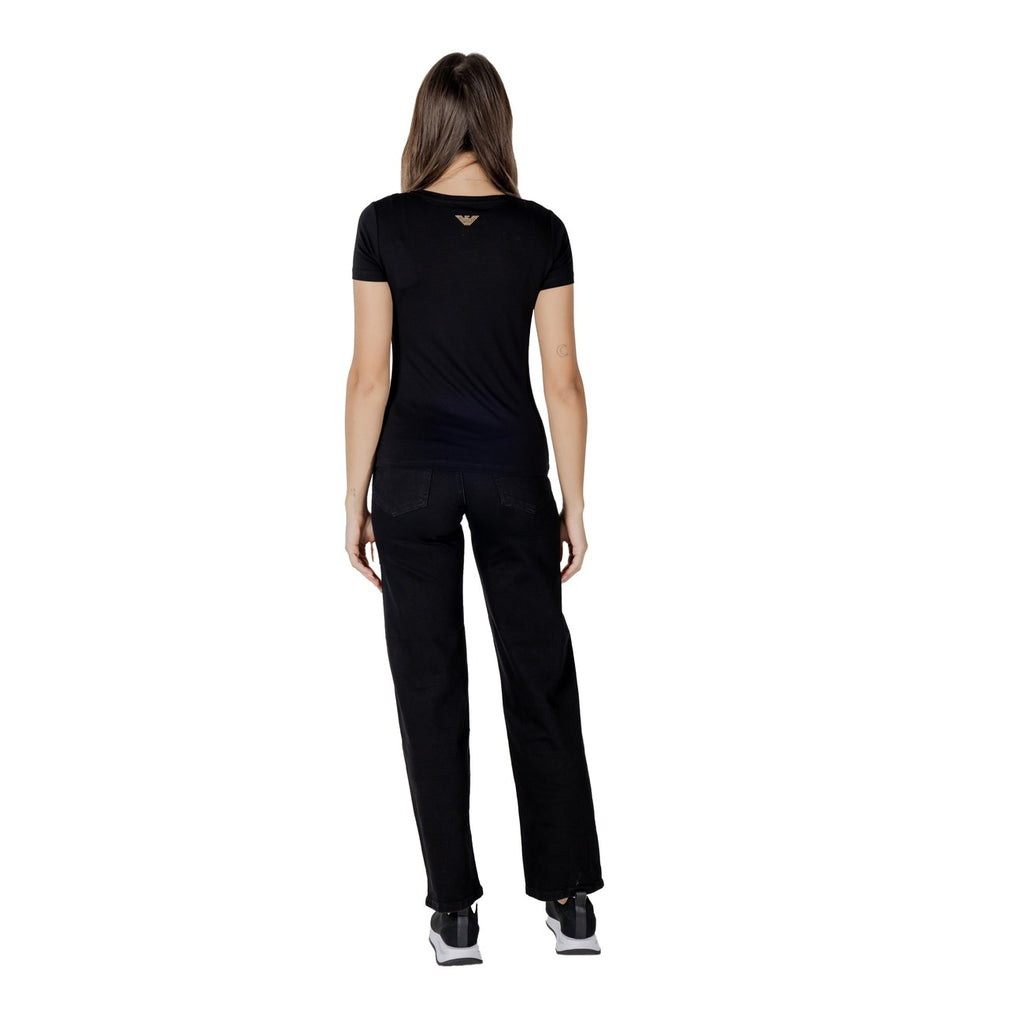 EA7 — Zwart T-shirt voor dames — afbeelding 5
