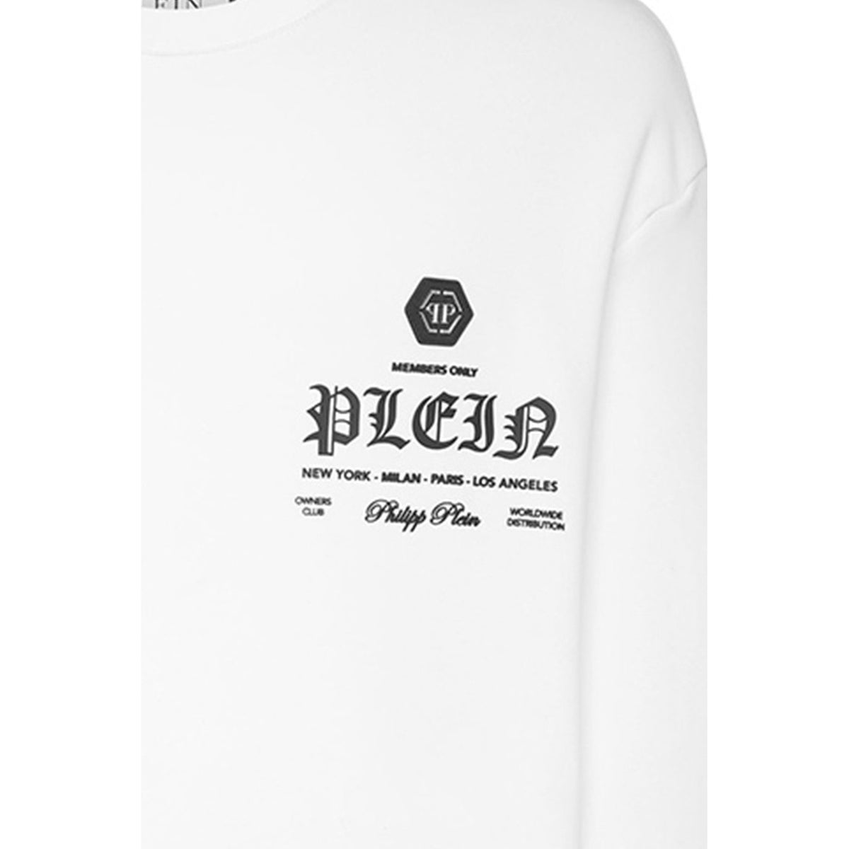 Philipp Plein — Sweat BO_1483 blanc homme — vue 3