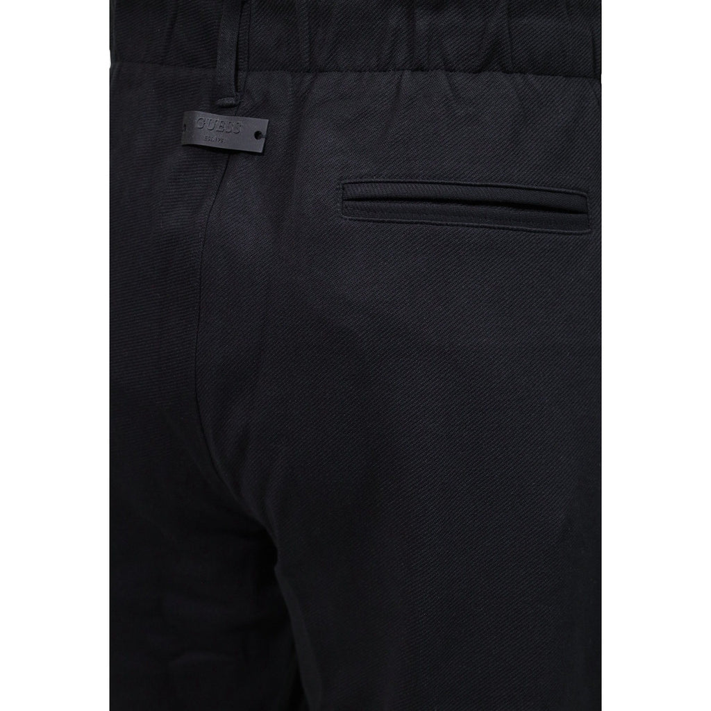 Guess — Pantalon Regular Leg Diagonal noir homme — vue 4