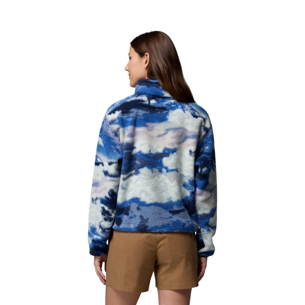 Columbia — Helvetia II Printed Cropped Half Snap Fleece lilac woman — view 3