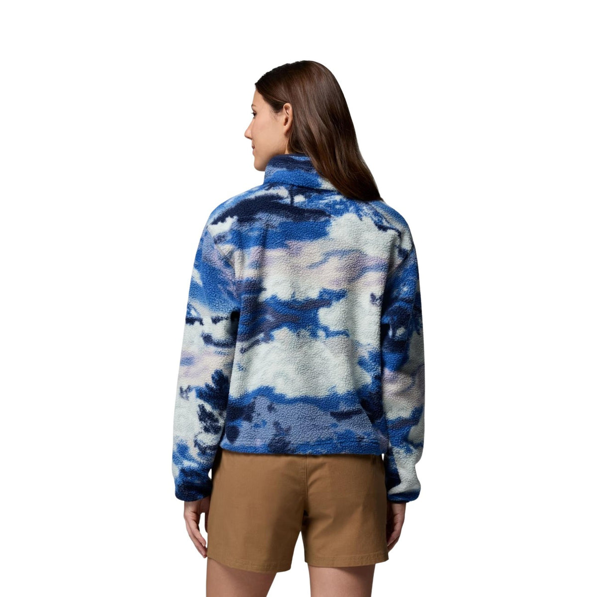 Columbia — Polaire Helvetia II Printed Cropped Half Snap lilas femme — vue 3