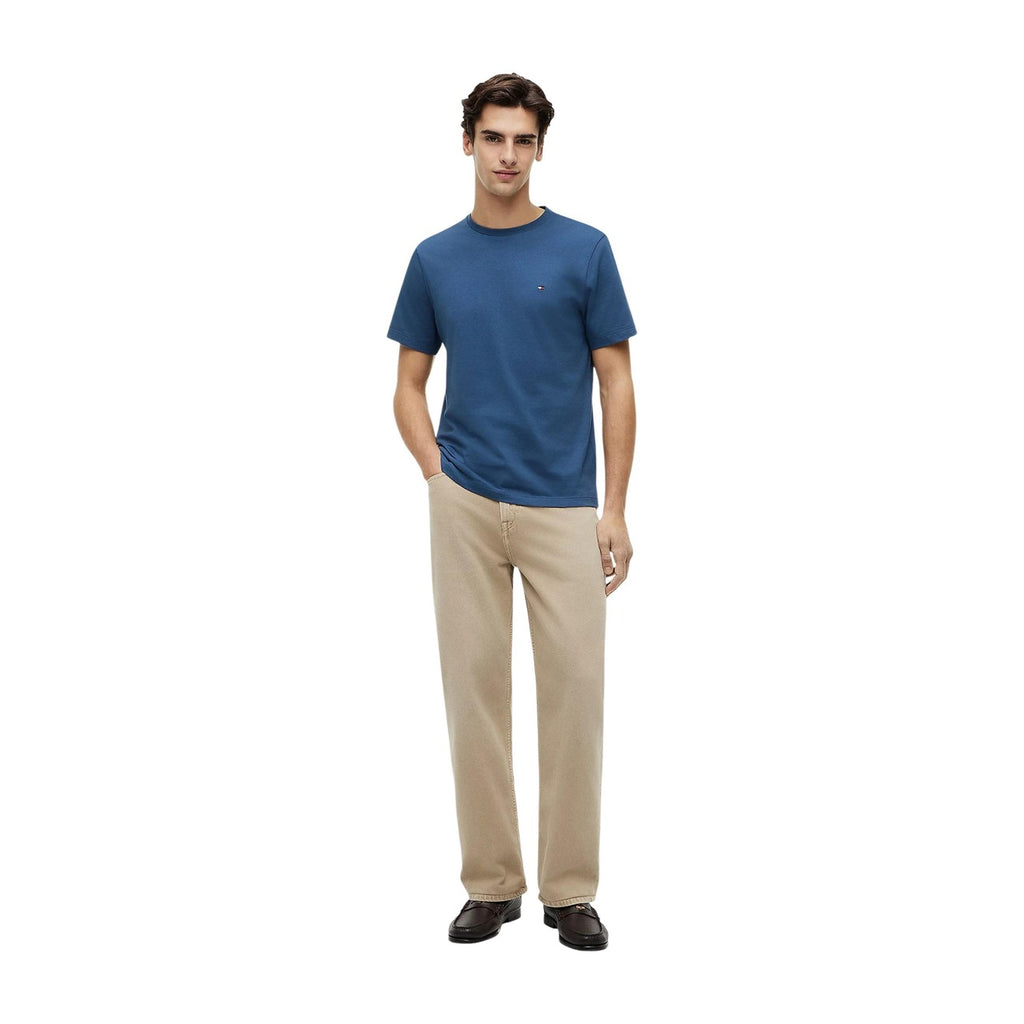 Tommy Hilfiger — Men’s light blue round-neck t-shirt — view 2