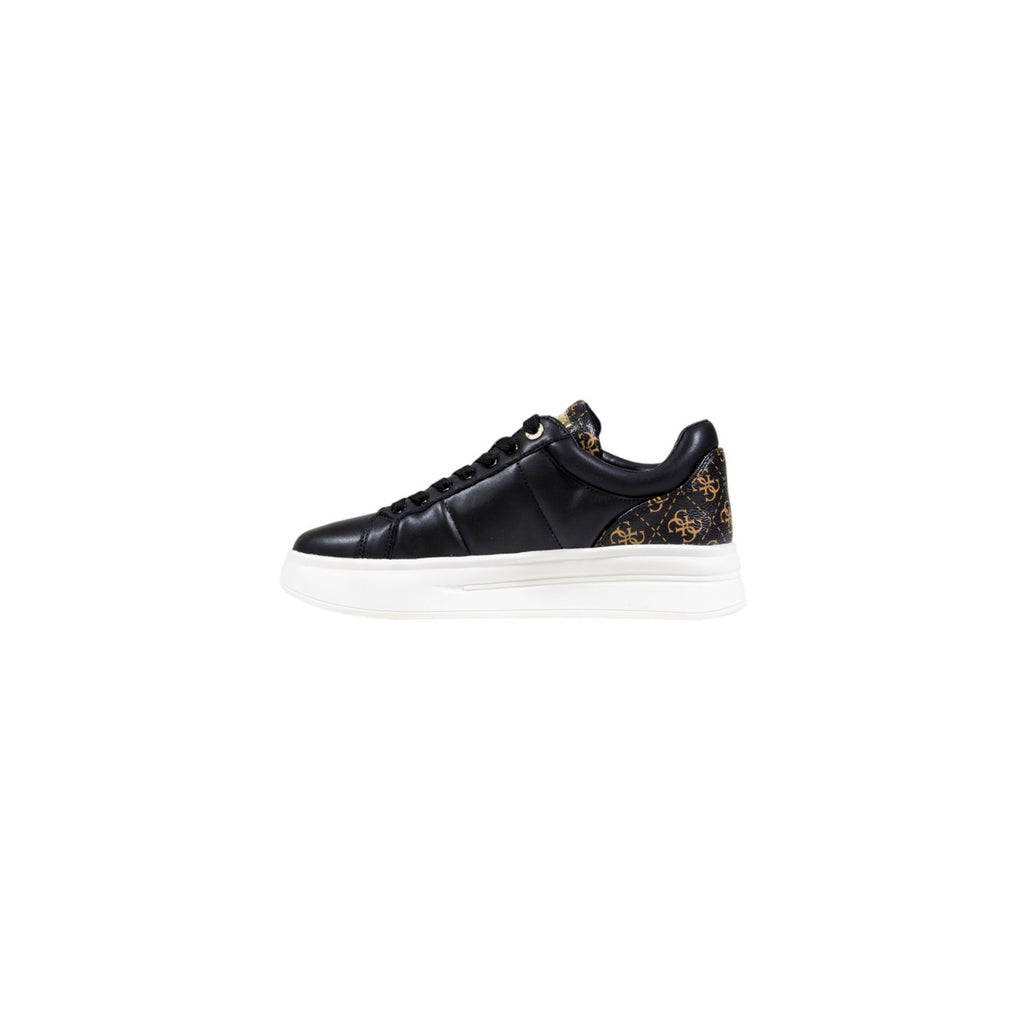 Guess — Women's Flfwll Pel12 sneakers - black color — view 3