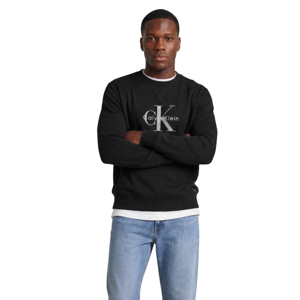 Calvin Klein Jeans — Men’s black printed sweatshirt