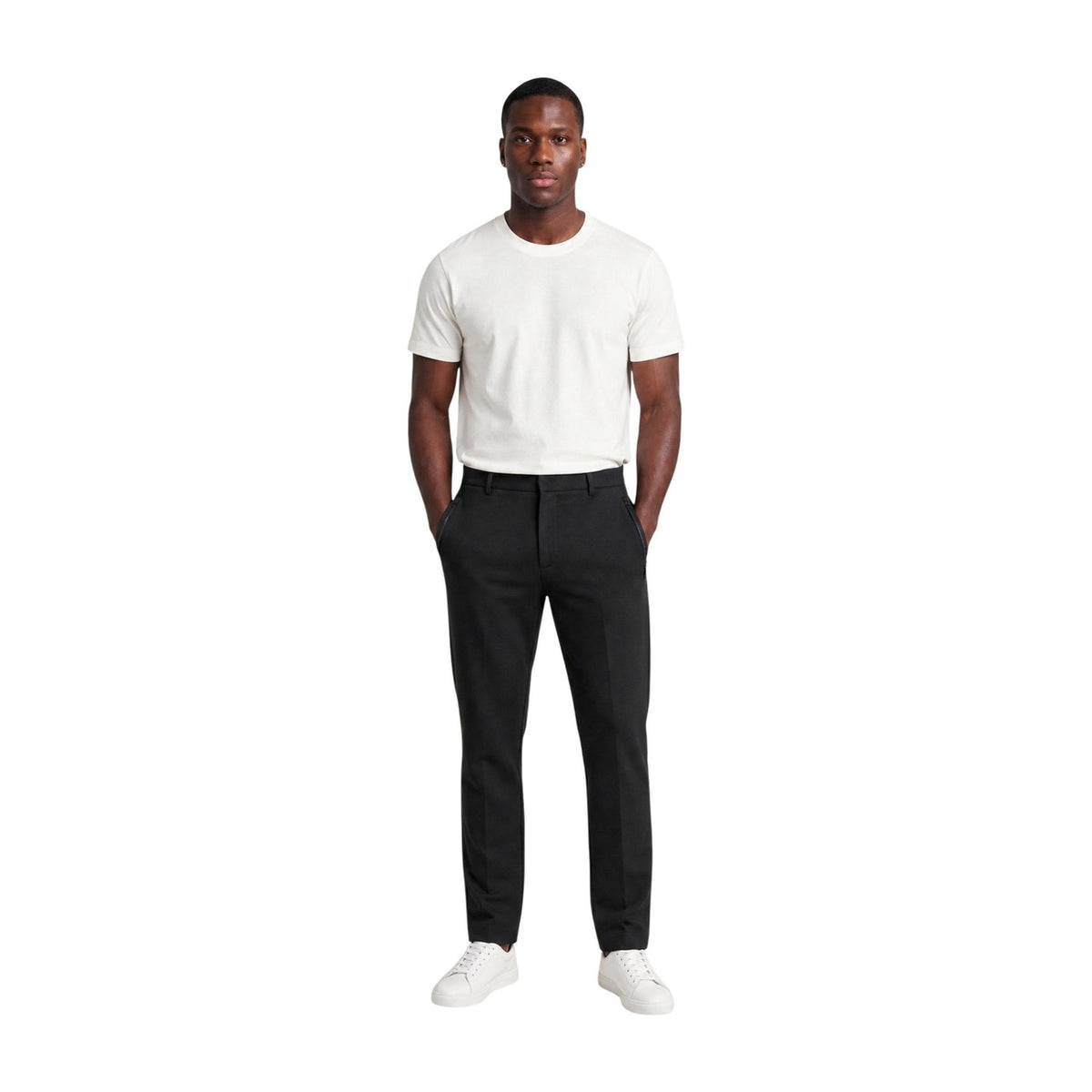 Armani Exchange — Men's black stretch pants — view 4