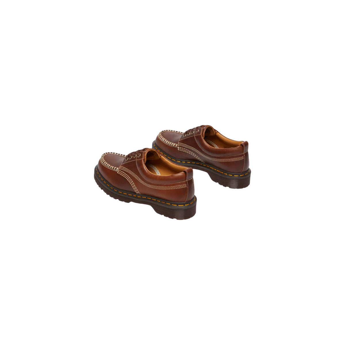 Dr. Martens — Men's Brown Leather Lowell Shoes — view 4